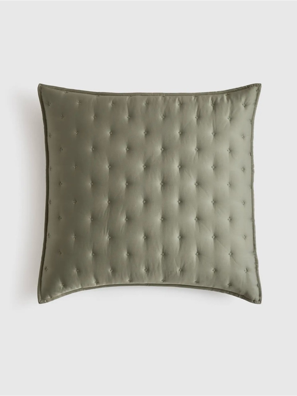 Quince Bamboo Dream quilted Euro Sham in Sage
